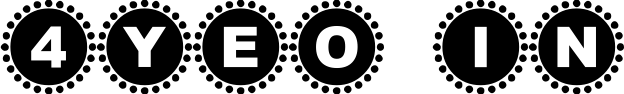 4YEO IN font sample