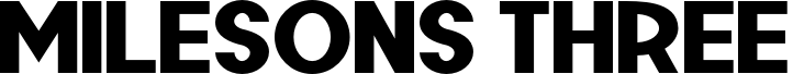 Milesons Three font sample
