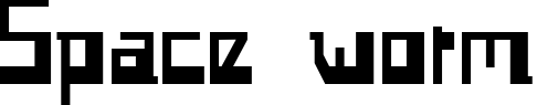 Space worm title