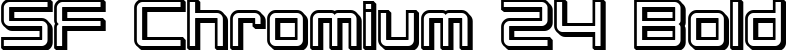 SF Chromium 24 Bold