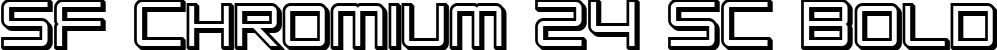 SF Chromium 24 SC Bold