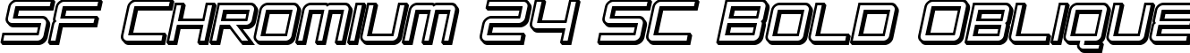SF Chromium 24 SC Bold Oblique