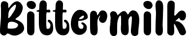 Bittermilk font sample