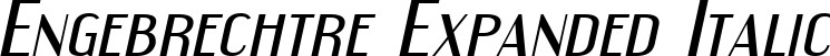 Engebrechtre Expanded Italic