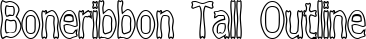 Boneribbon Tall Outline