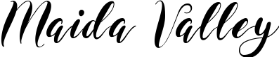 Maida Valley font sample