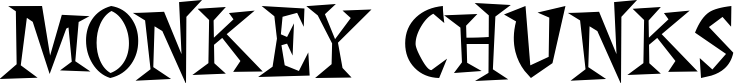 Monkey Chunks font sample