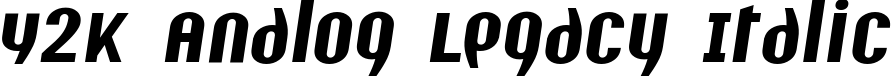 Y2K Analog Legacy Italic