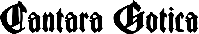 Cantara Gotica font sample