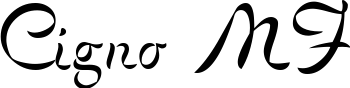 Cigno MF font sample