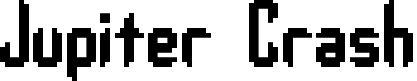 Jupiter Crash font sample