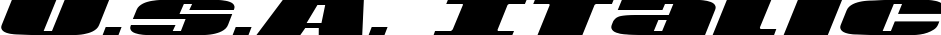 U.S.A. Italic