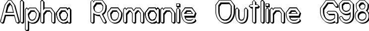 Alpha Romanie Outline G98