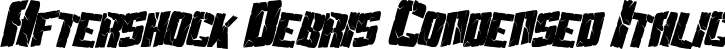 Aftershock Debris Condensed Italic