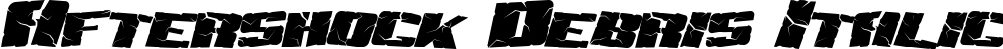 Aftershock Debris Italic