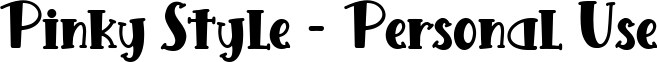 Pinky Style - Personal Use