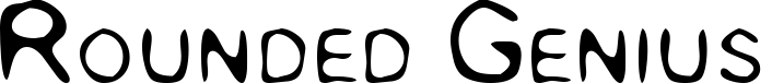 Rounded Genius font sample