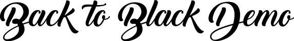 Back to Black Font :: Heavy Script Font