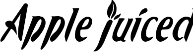 Apple Juiced font sample