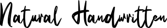 Natural Handwritten