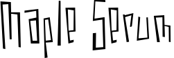 Maple Serum title