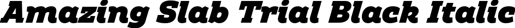 Amazing Slab Trial Black Italic