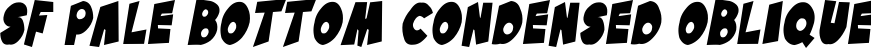SF Pale Bottom Condensed Oblique