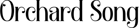 Orchard Song font sample