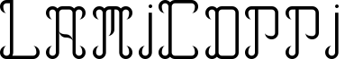LamiCoppi font sample