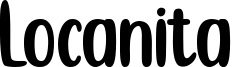 Locanita font sample