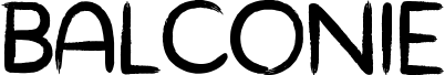 Balconie font sample