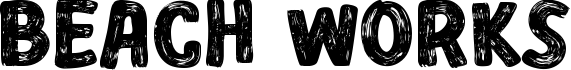 Beach Works font sample