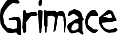 Grimace font sample