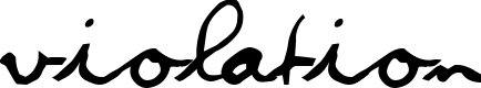 Violation font sample