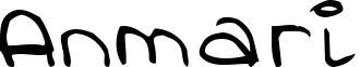 Anmari font sample