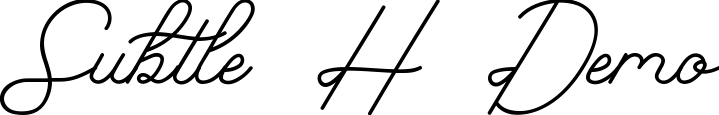 Subtle H Demo