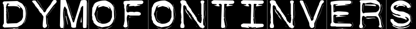 DymoFontInvers