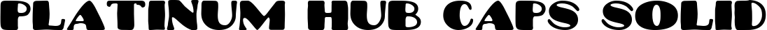 Platinum Hub Caps Solid