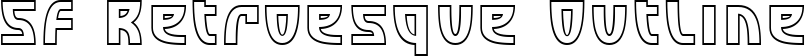 SF Retroesque Outline