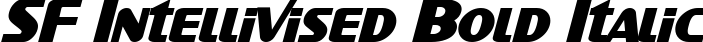 SF Intellivised Bold Italic
