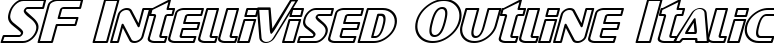 SF Intellivised Outline Italic