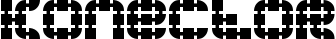 Konector font sample