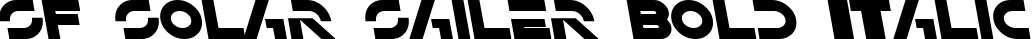 SF Solar Sailer Bold Italic