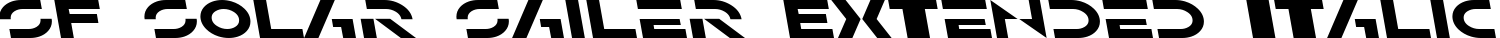 SF Solar Sailer Extended Italic