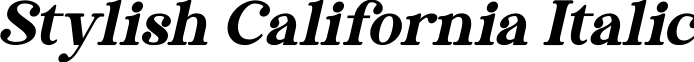 Stylish California Italic