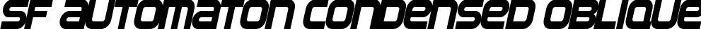 SF Automaton Condensed Oblique