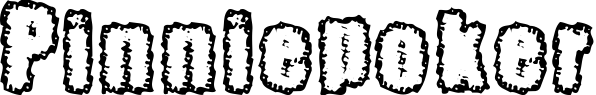 Pinniepoker font sample