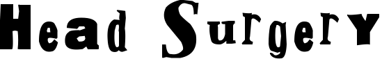 Head Surgery font sample